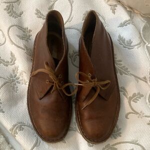 Clark’s Original Desert Boot Classic Brown Leather Ankle Boots women’s size 7